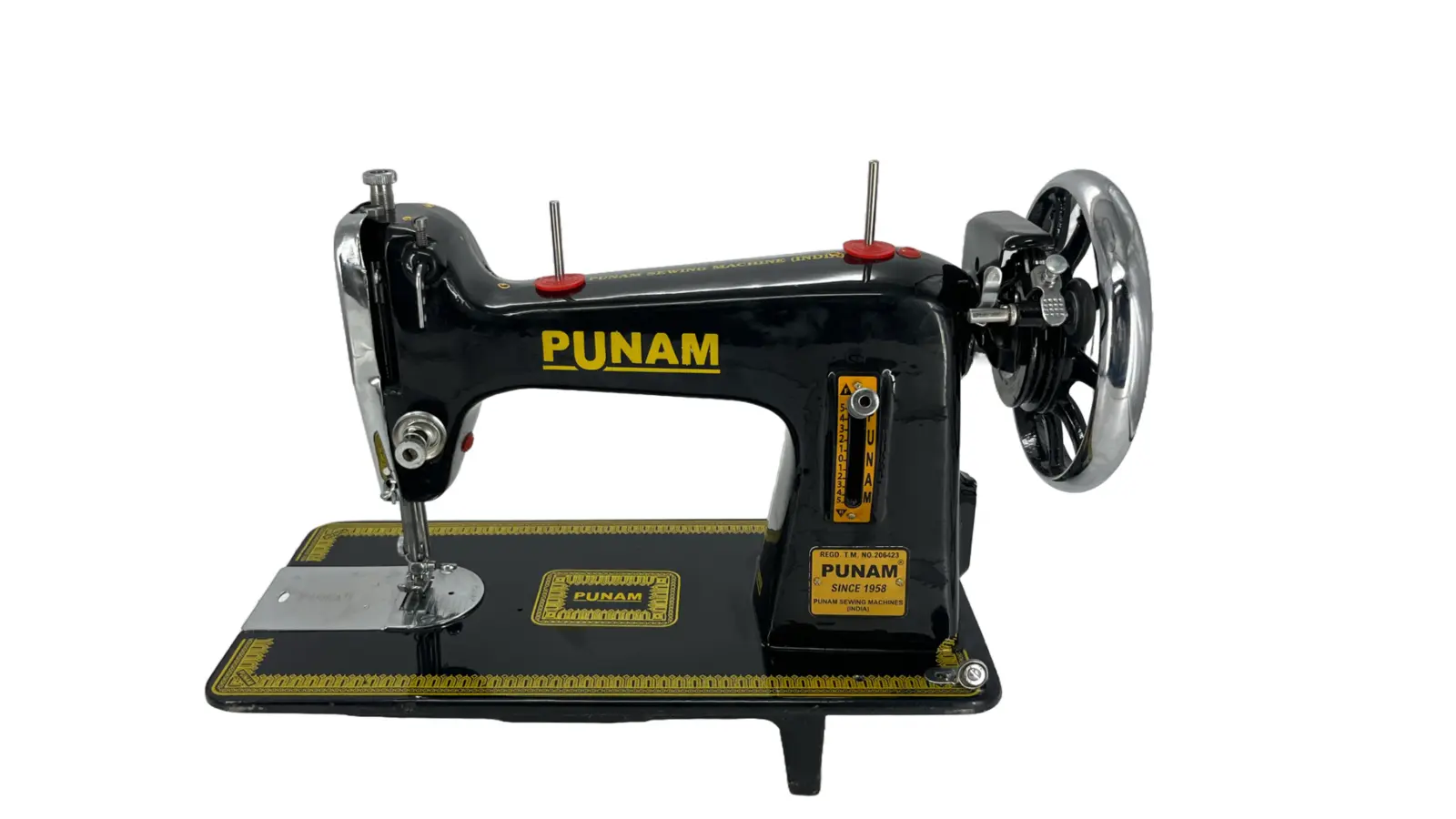 Punam Link SV | Black | Traditional Straight-Stitch Sewing Machine | Punam India