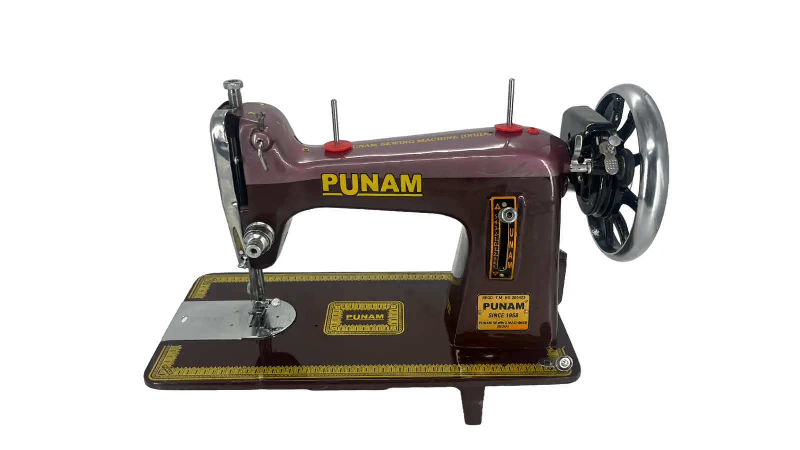 Punam Link SV | Black | Traditional Straight-Stitch Sewing Machine | Punam India
