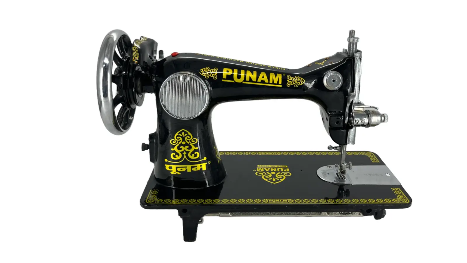 Punam Super Round SV | Black | Traditional Straight-Stitch Sewing Machine | Punam India