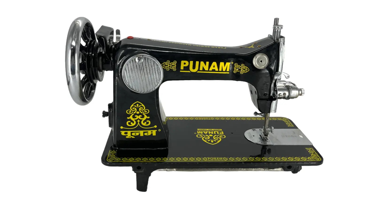 Punam Super Square SV | Black | Traditional Straight-Stitch Sewing Machine | Punam India