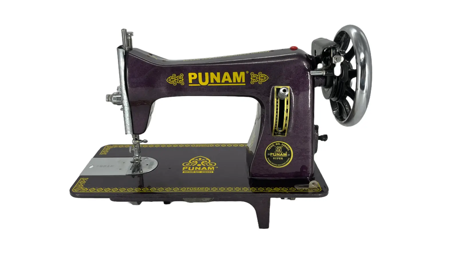Punam Super Square SV | Black | Traditional Straight-Stitch Sewing Machine | Punam India